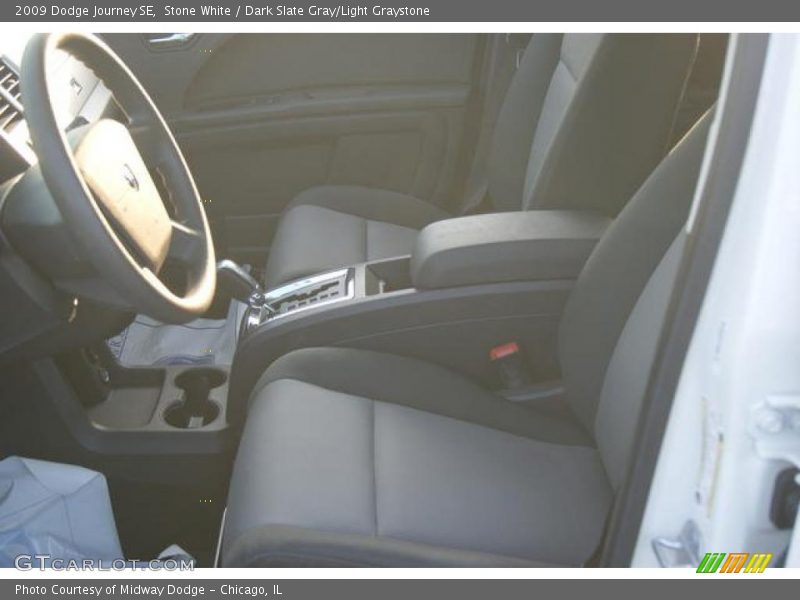 Stone White / Dark Slate Gray/Light Graystone 2009 Dodge Journey SE