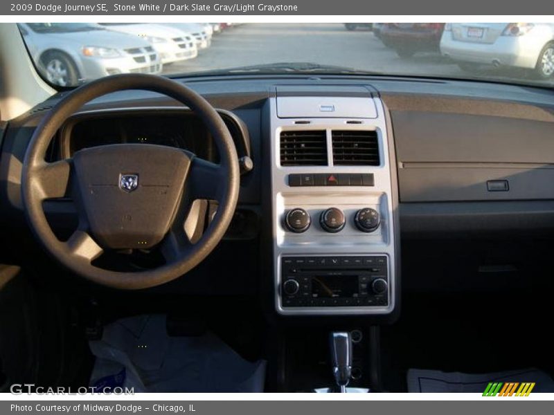 Stone White / Dark Slate Gray/Light Graystone 2009 Dodge Journey SE