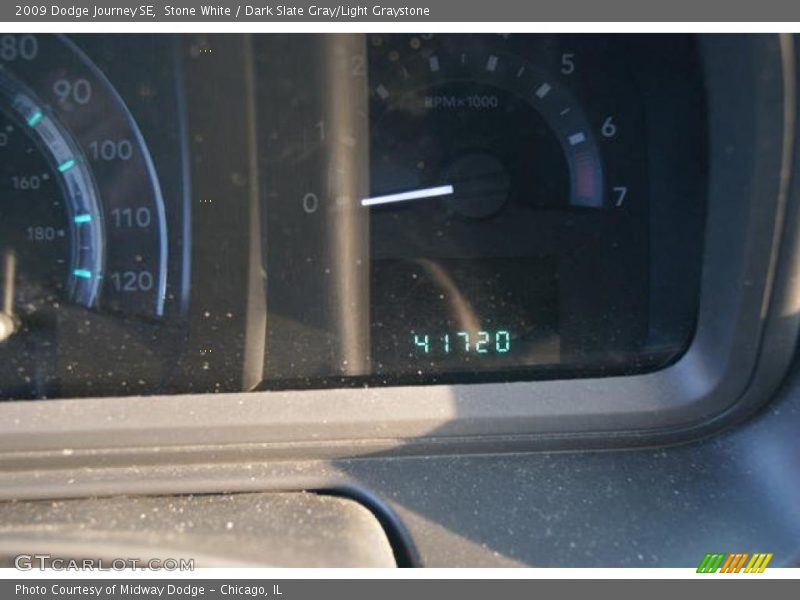 Stone White / Dark Slate Gray/Light Graystone 2009 Dodge Journey SE