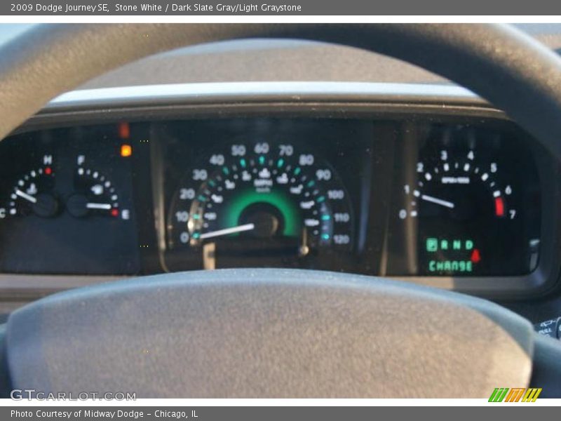 Stone White / Dark Slate Gray/Light Graystone 2009 Dodge Journey SE