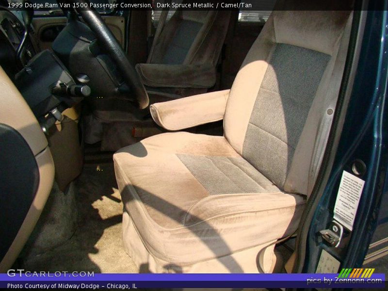 Dark Spruce Metallic / Camel/Tan 1999 Dodge Ram Van 1500 Passenger Conversion