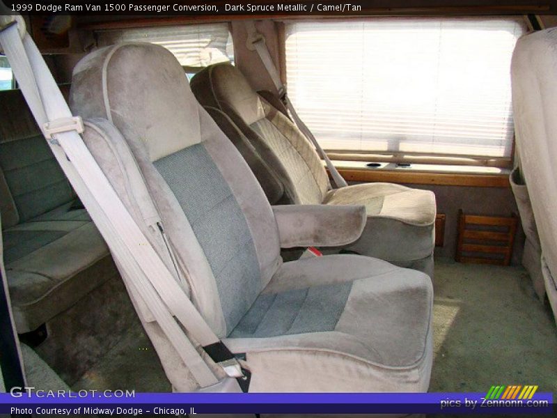 Dark Spruce Metallic / Camel/Tan 1999 Dodge Ram Van 1500 Passenger Conversion