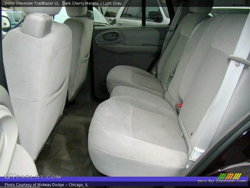 Dark Cherry Metallic / Light Gray 2008 Chevrolet TrailBlazer LS