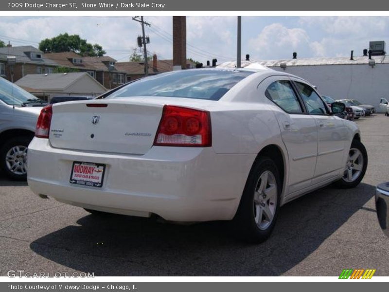 Stone White / Dark Slate Gray 2009 Dodge Charger SE