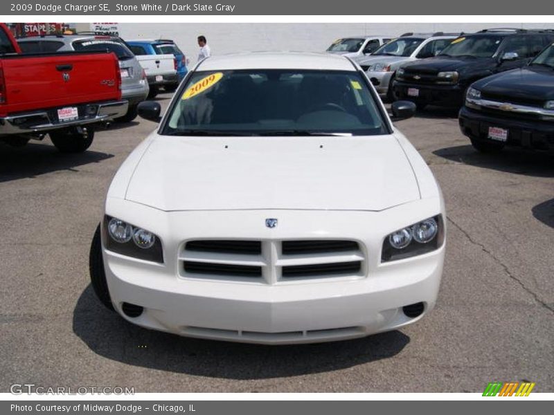 Stone White / Dark Slate Gray 2009 Dodge Charger SE