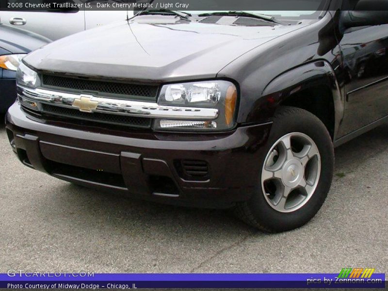 Dark Cherry Metallic / Light Gray 2008 Chevrolet TrailBlazer LS