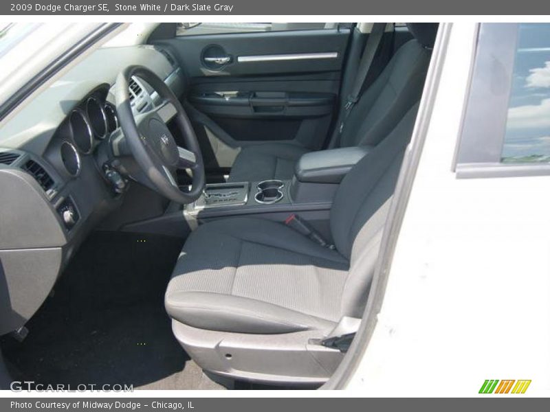 Stone White / Dark Slate Gray 2009 Dodge Charger SE