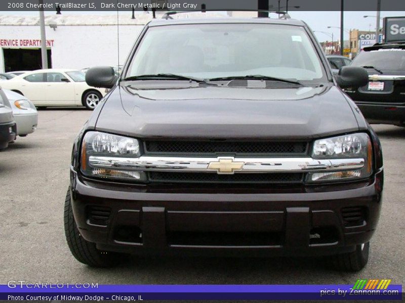 Dark Cherry Metallic / Light Gray 2008 Chevrolet TrailBlazer LS
