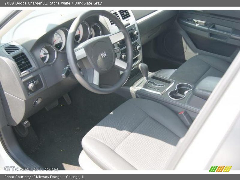 Stone White / Dark Slate Gray 2009 Dodge Charger SE