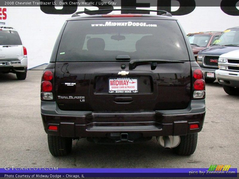 Dark Cherry Metallic / Light Gray 2008 Chevrolet TrailBlazer LS