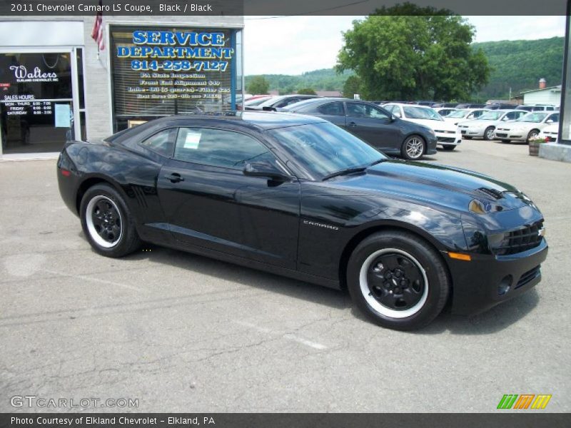 Black / Black 2011 Chevrolet Camaro LS Coupe
