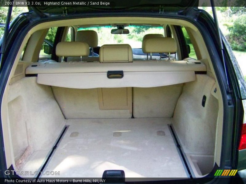 Highland Green Metallic / Sand Beige 2007 BMW X3 3.0si