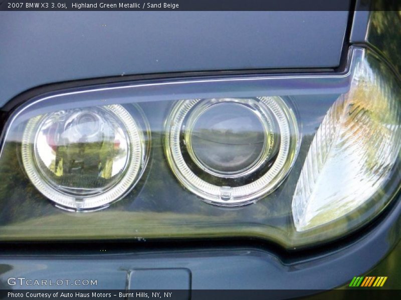 Highland Green Metallic / Sand Beige 2007 BMW X3 3.0si