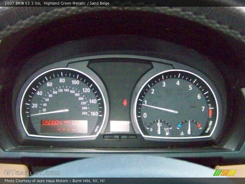 Highland Green Metallic / Sand Beige 2007 BMW X3 3.0si