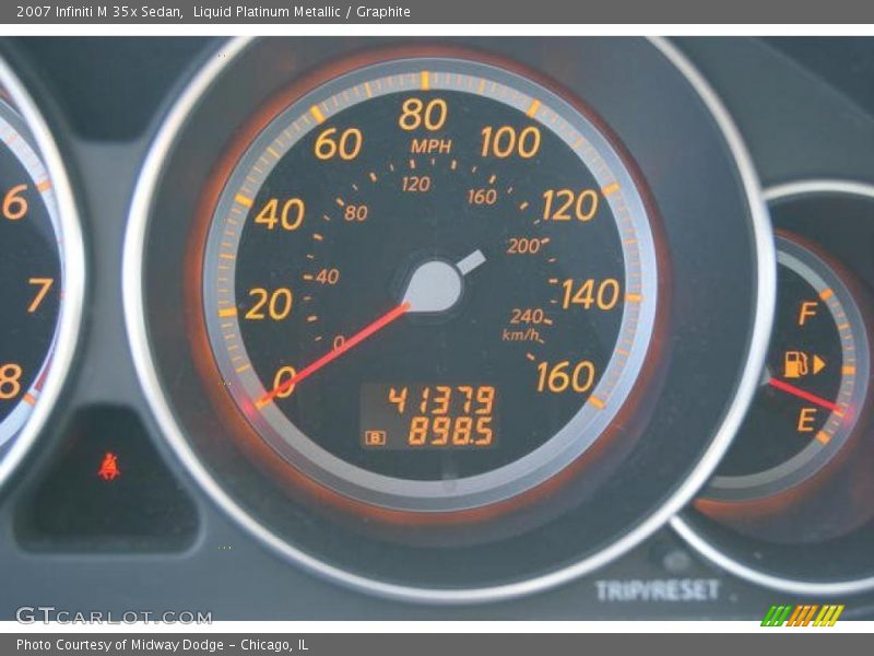 Liquid Platinum Metallic / Graphite 2007 Infiniti M 35x Sedan