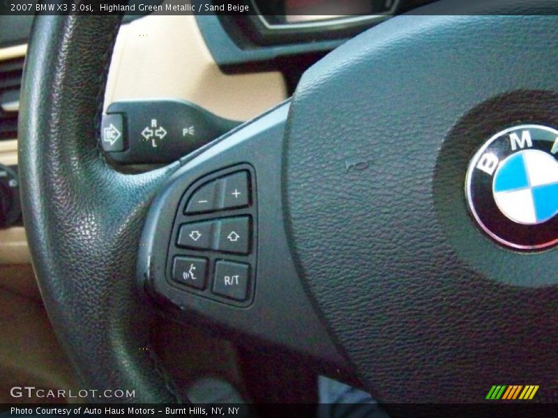 Highland Green Metallic / Sand Beige 2007 BMW X3 3.0si