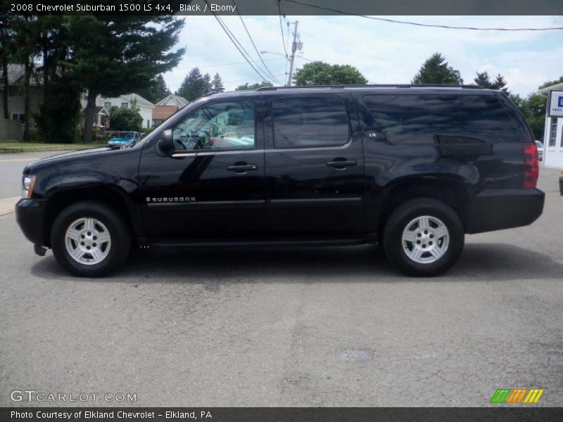 Black / Ebony 2008 Chevrolet Suburban 1500 LS 4x4