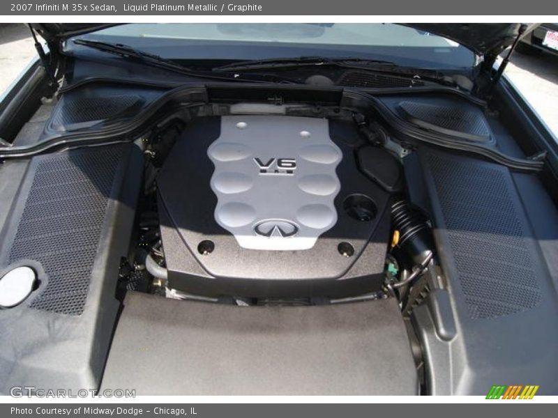 Liquid Platinum Metallic / Graphite 2007 Infiniti M 35x Sedan