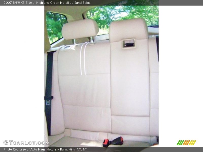 Highland Green Metallic / Sand Beige 2007 BMW X3 3.0si