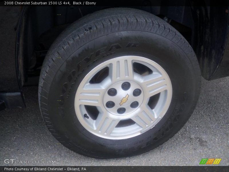 Black / Ebony 2008 Chevrolet Suburban 1500 LS 4x4