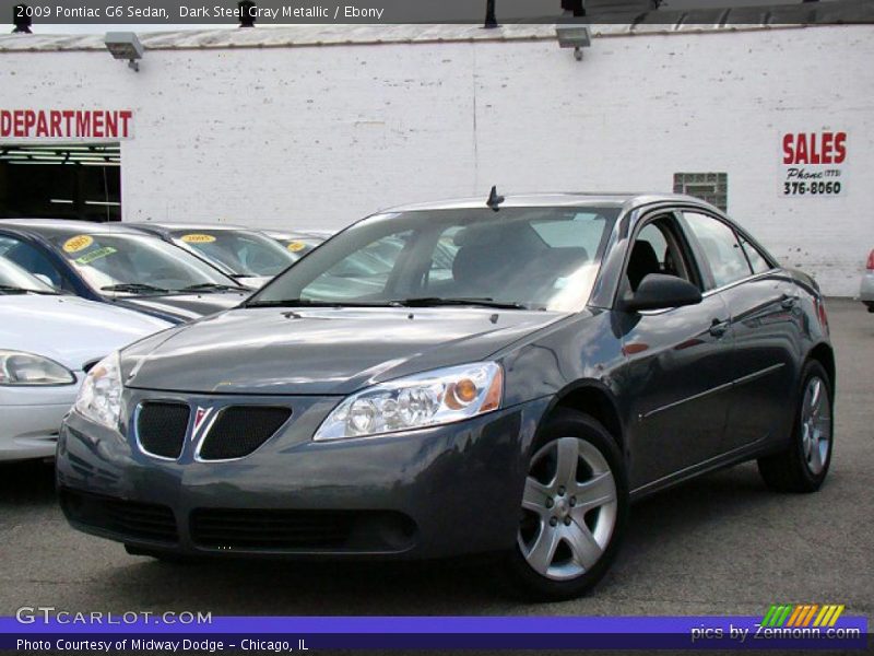 Dark Steel Gray Metallic / Ebony 2009 Pontiac G6 Sedan