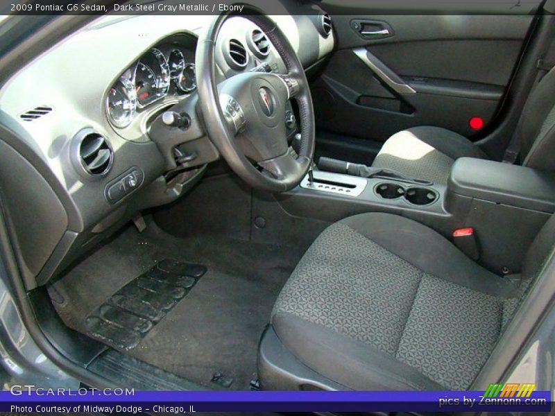 Dark Steel Gray Metallic / Ebony 2009 Pontiac G6 Sedan