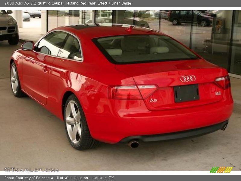 Misano Red Pearl Effect / Linen Beige 2008 Audi A5 3.2 quattro Coupe