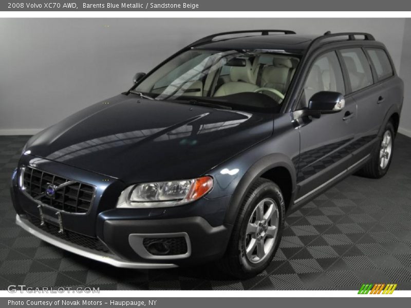 Barents Blue Metallic / Sandstone Beige 2008 Volvo XC70 AWD
