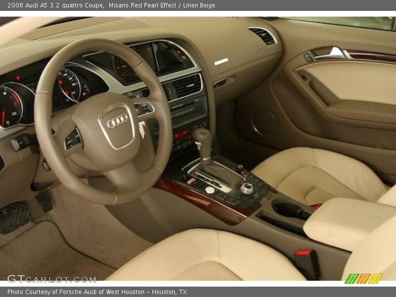 Misano Red Pearl Effect / Linen Beige 2008 Audi A5 3.2 quattro Coupe