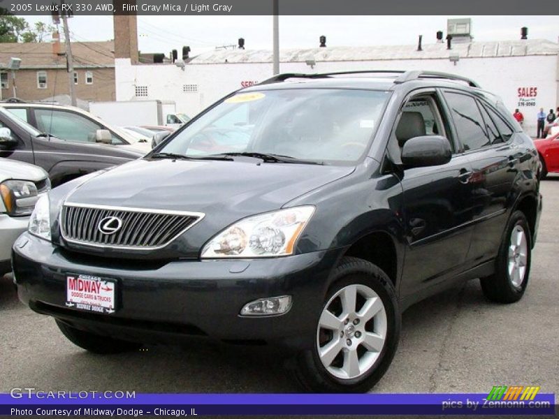 Flint Gray Mica / Light Gray 2005 Lexus RX 330 AWD