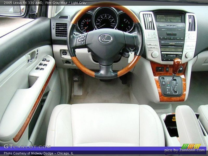Flint Gray Mica / Light Gray 2005 Lexus RX 330 AWD