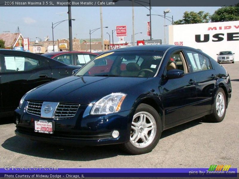 Majestic Blue Metallic / Cafe Latte 2006 Nissan Maxima 3.5 SL