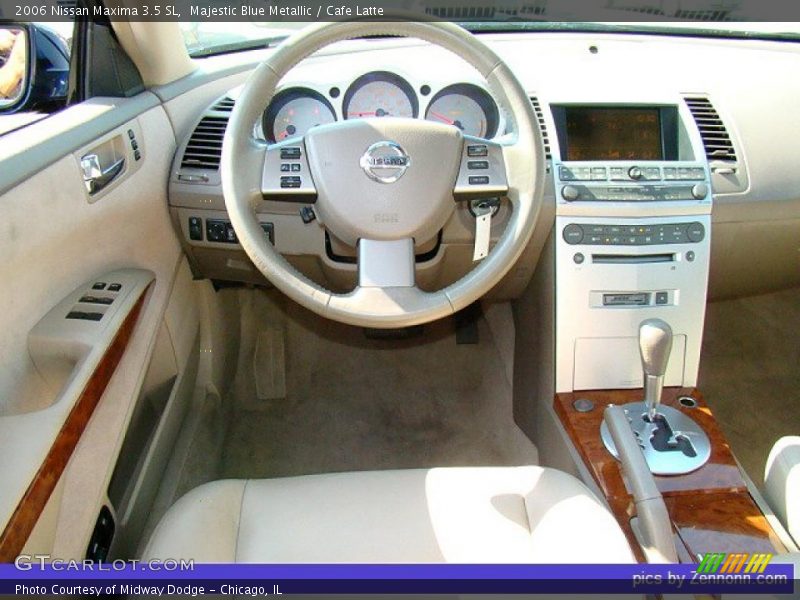 Majestic Blue Metallic / Cafe Latte 2006 Nissan Maxima 3.5 SL