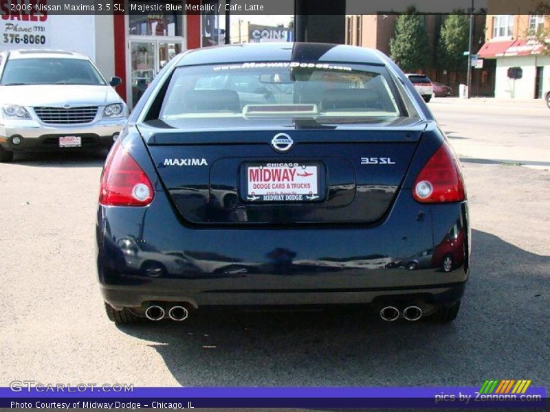 Majestic Blue Metallic / Cafe Latte 2006 Nissan Maxima 3.5 SL
