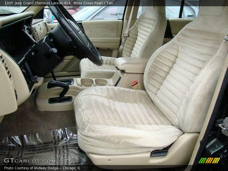 Moss Green Pearl / Tan 1995 Jeep Grand Cherokee Laredo 4x4