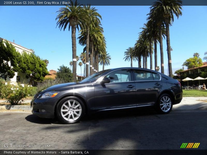 Flint Gray Mica / Black 2006 Lexus GS 300