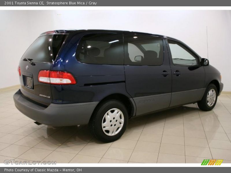 Stratosphere Blue Mica / Gray 2001 Toyota Sienna CE