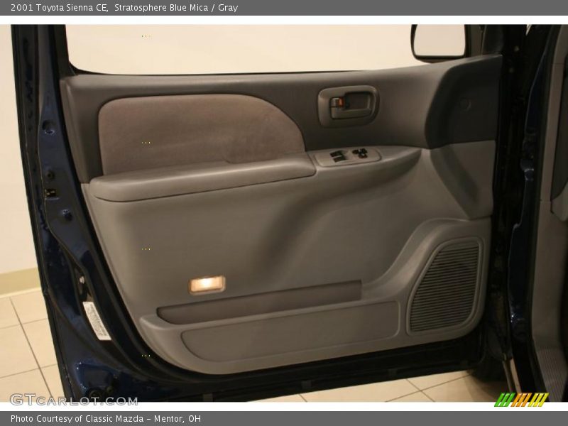 Stratosphere Blue Mica / Gray 2001 Toyota Sienna CE