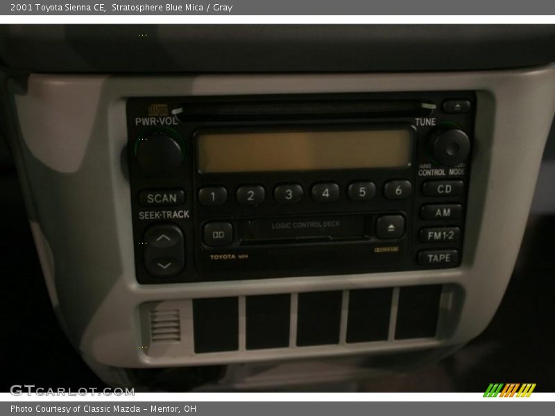 Stratosphere Blue Mica / Gray 2001 Toyota Sienna CE