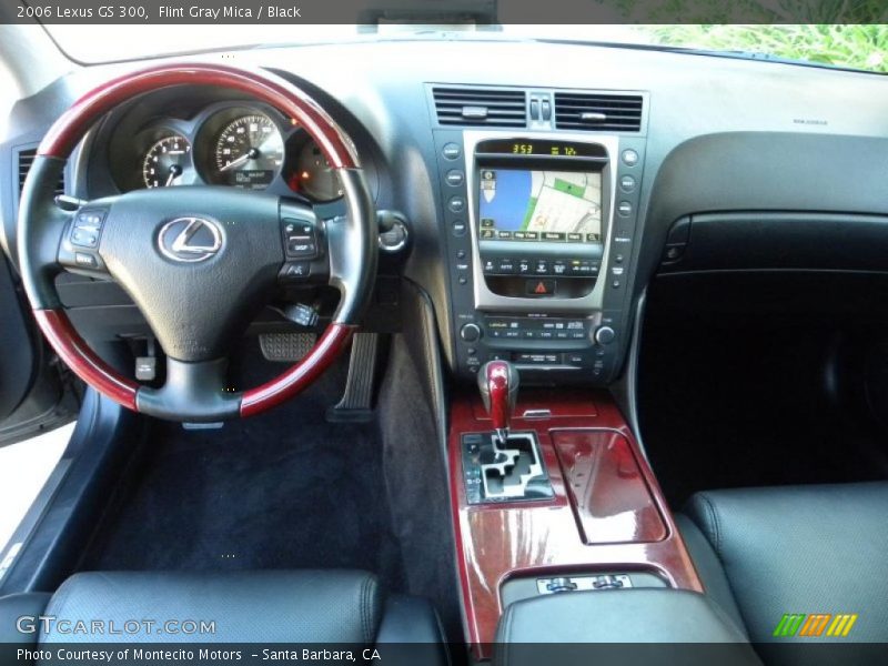 Flint Gray Mica / Black 2006 Lexus GS 300