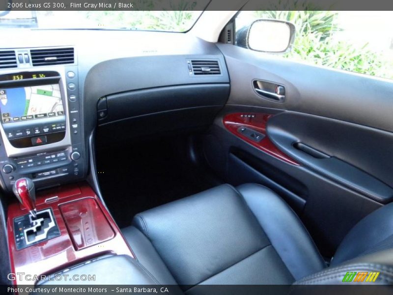 Flint Gray Mica / Black 2006 Lexus GS 300