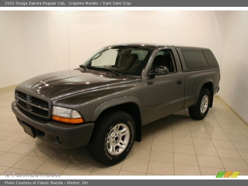 Graphite Metallic / Dark Slate Gray 2003 Dodge Dakota Regular Cab