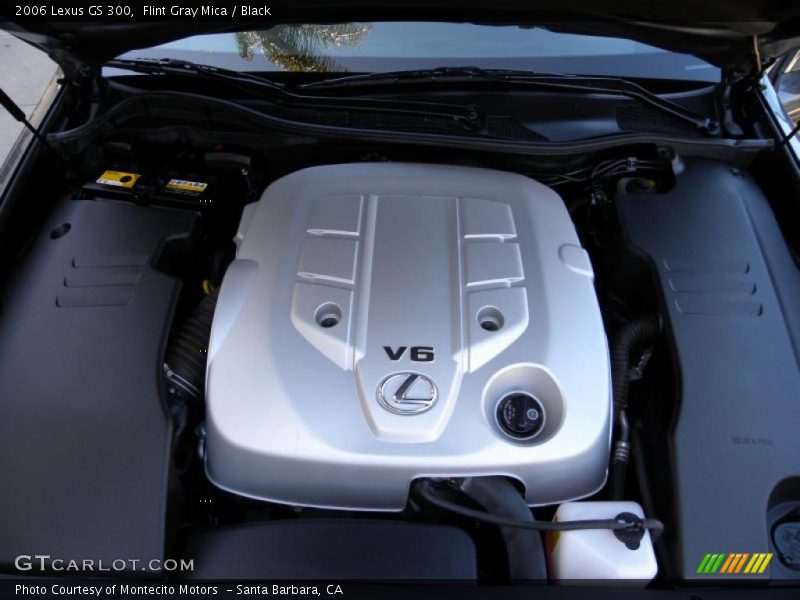 Flint Gray Mica / Black 2006 Lexus GS 300