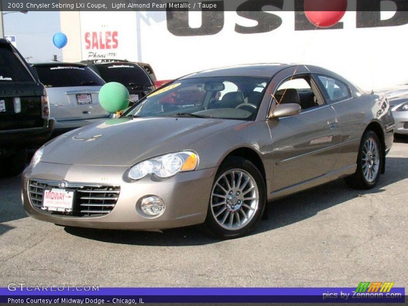 Light Almond Pearl Metallic / Taupe 2003 Chrysler Sebring LXi Coupe