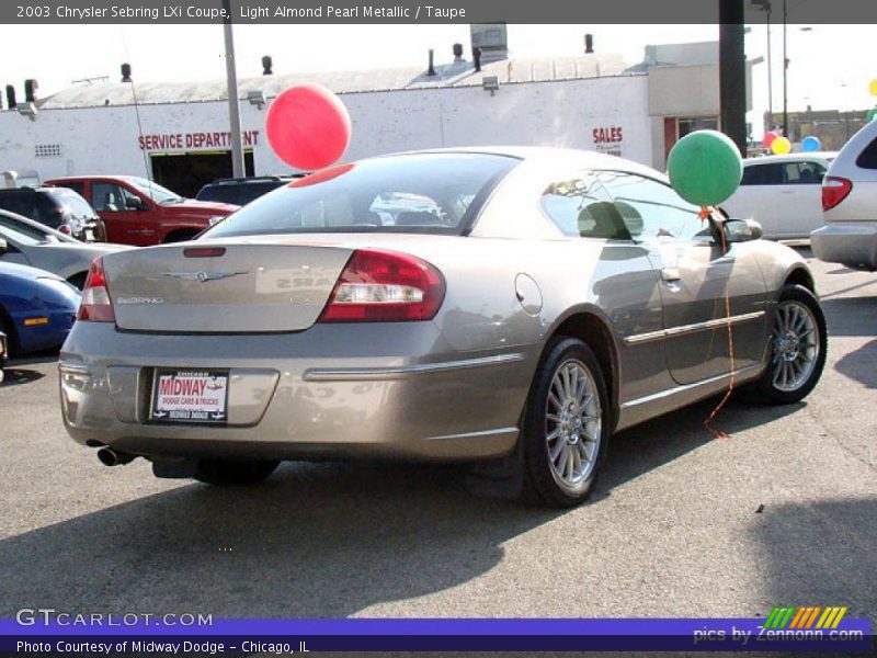 Light Almond Pearl Metallic / Taupe 2003 Chrysler Sebring LXi Coupe