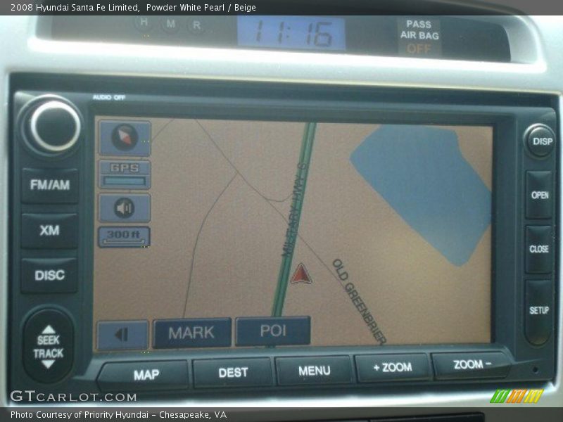 Powder White Pearl / Beige 2008 Hyundai Santa Fe Limited