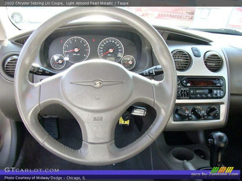 Light Almond Pearl Metallic / Taupe 2003 Chrysler Sebring LXi Coupe