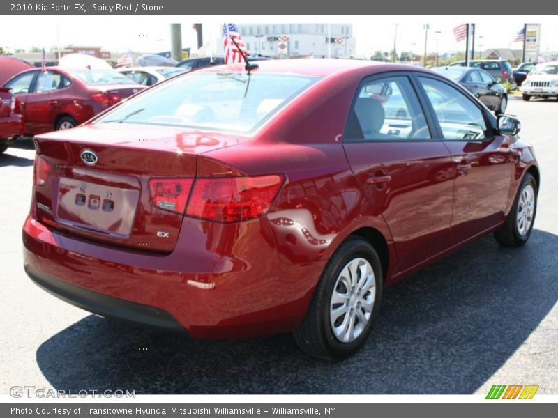 Spicy Red / Stone 2010 Kia Forte EX