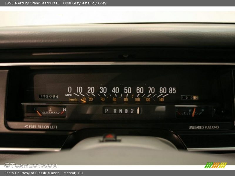 Opal Grey Metallic / Grey 1993 Mercury Grand Marquis LS