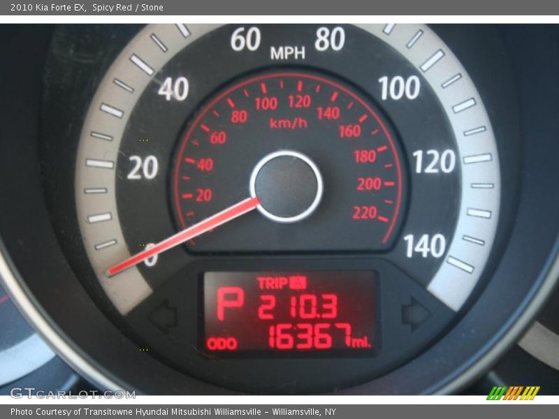 Spicy Red / Stone 2010 Kia Forte EX